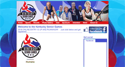 Desktop Screenshot of kentuckyseniorgames.com