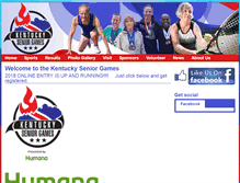 Tablet Screenshot of kentuckyseniorgames.com